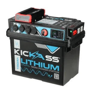 KICKASS 150AH LITHIUM POWER STATION WITH 40A DCDC CHARGER