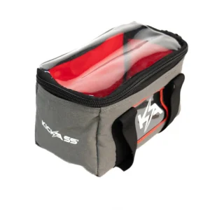 KICKASS CANVAS CLEAR TOP STORAGE BAG WITH SOFT PADDED LINING - 25X13X15CM