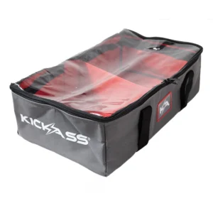 KICKASS CANVAS CLEAR TOP STORAGE BAG WITH PVC LINING - 60X36X19CM
