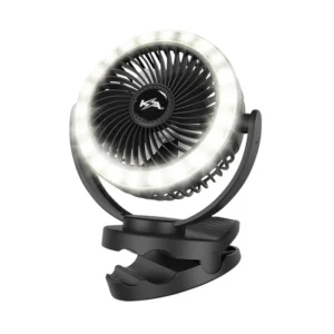 KICKASS PORTABLE CLIP FAN WITH LED LIGHT