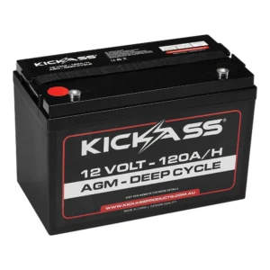 KICKASS 12V 120AH AGM DEEP CYCLE BATTERY