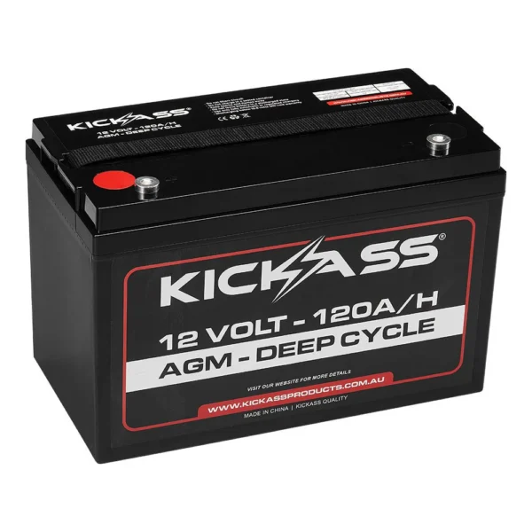 KICKASS 12V 120AH AGM DEEP CYCLE BATTERY