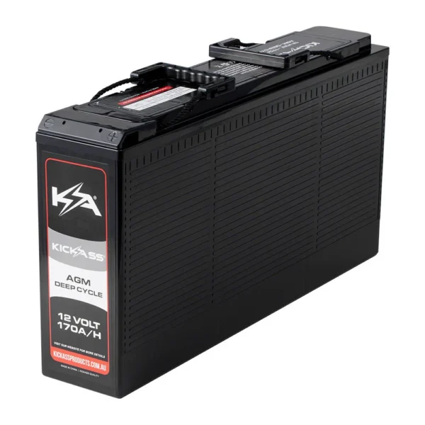KICKASS 12V 170AH AGM SLIMLINE DEEP CYCLE BATTERY