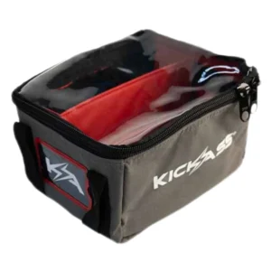 KICKASS CANVAS CLEAR TOP STORAGE BAG WITH PVC LINING - 20X25X15CM