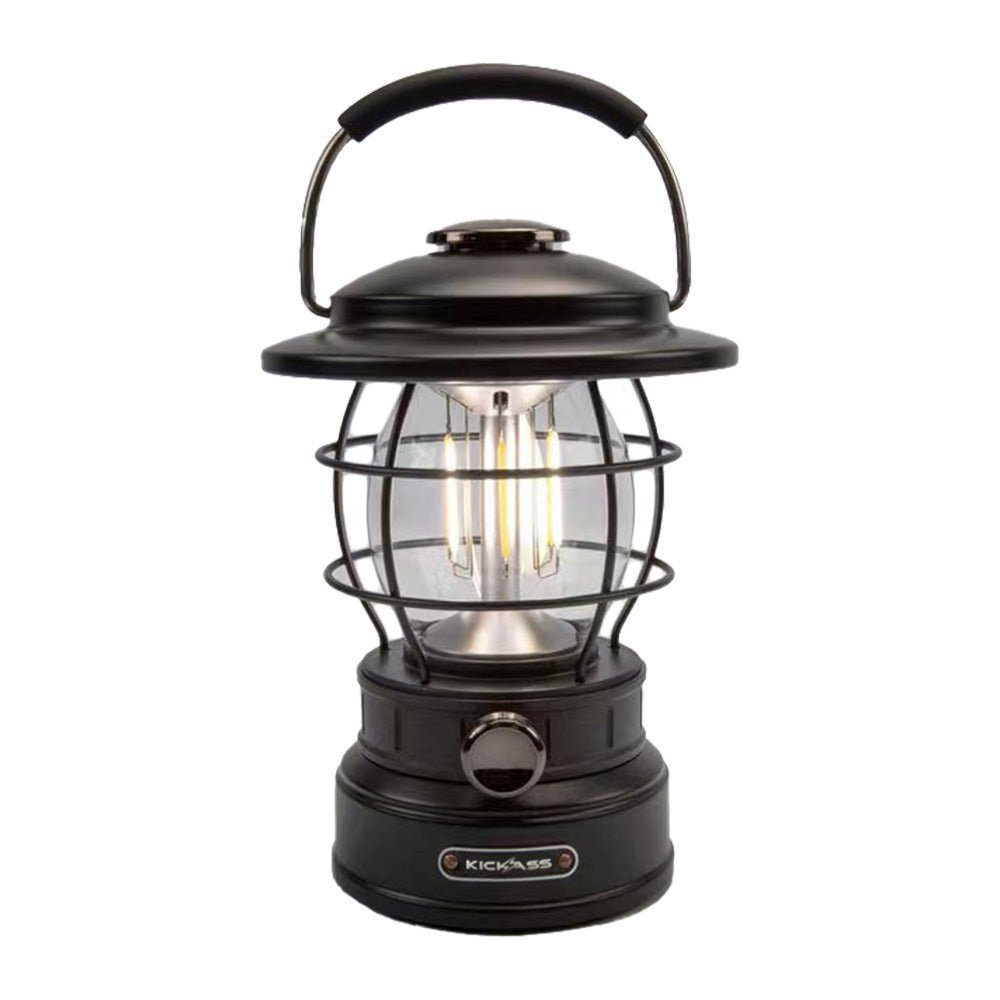 KickAss Vintage Camping Lantern - Black