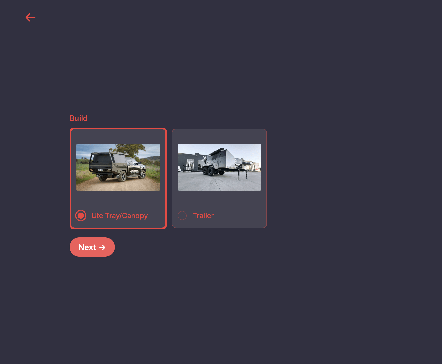 Login and select your vehicle